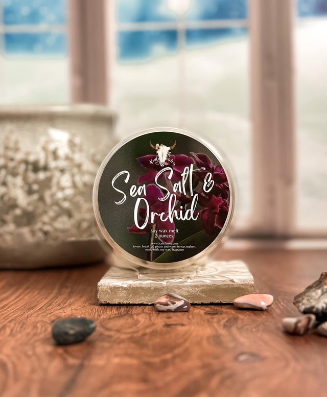 Sea Salt & Orchid Scented Soy Wax Melts – Sugar Belle Candles